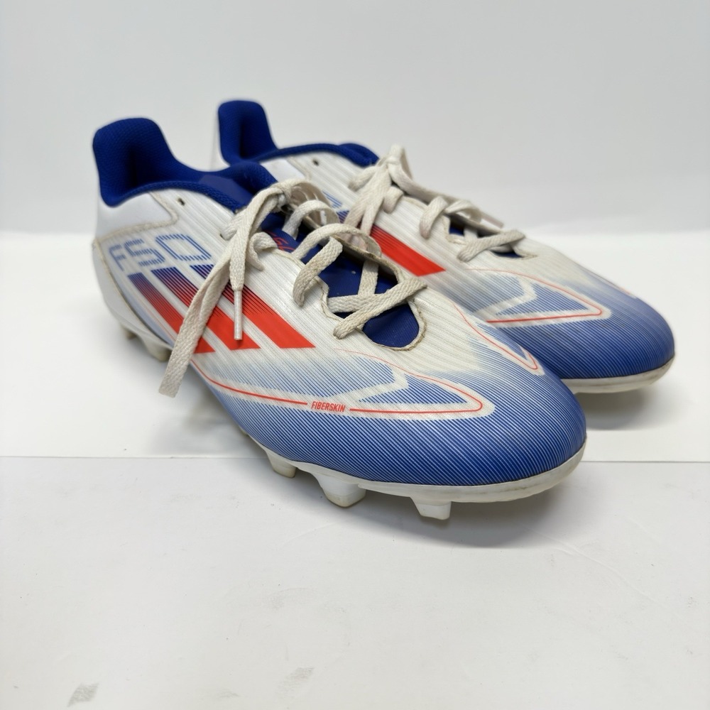 Adidas F50 Adizero FG Soccer Cleats Men 9.5 Blue White Red SprintSkin